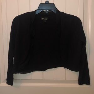 Thalia Sofi Black Cropped Sweater